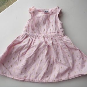 Pink w/ Gold Baby Dress